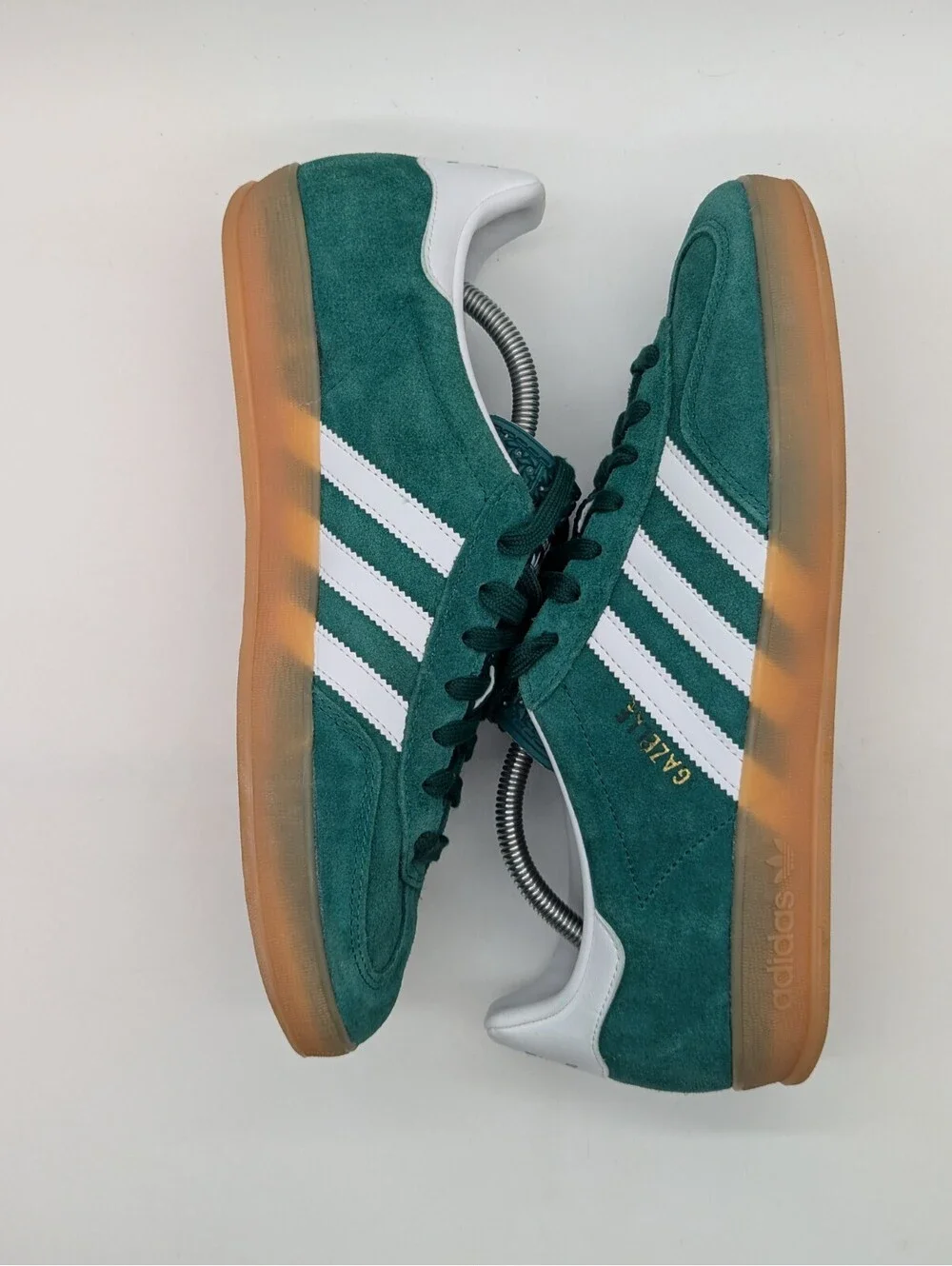 Adidas Gazelle Indoor Suede Mens Size 10 Green Cloud White Gum Sneakers JI2062
